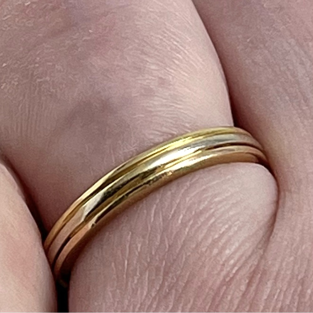 CARTIER TRINITY VENDÔME LOUIS UNISEX WEDDING BAND 18K GOLD - Picture 8 of 12